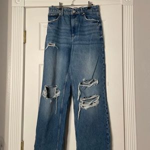 *NWOT* Zara High Rise Wide Leg Jeans